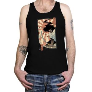 Afro Ukiyo-e - Tanktop Tanktop RIPT Apparel X-Small / Black
