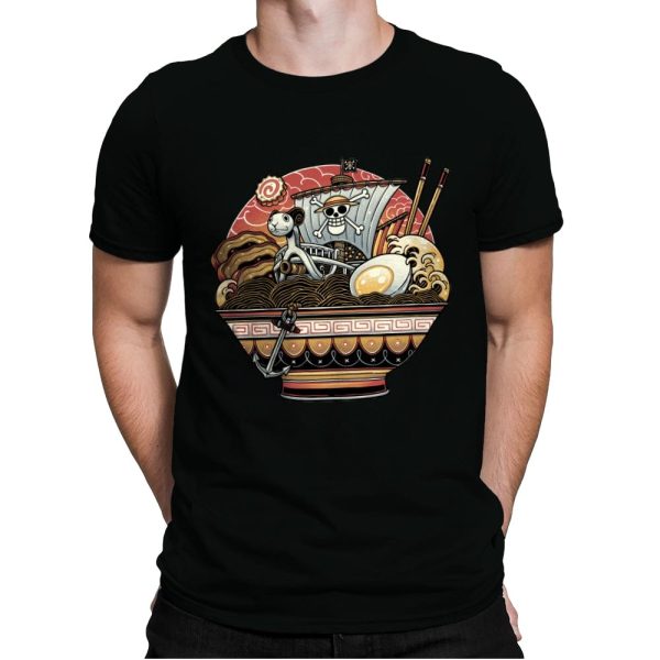 Ahoy, Noodle Pirates! - Mens Premium T-Shirts RIPT Apparel Small / Black