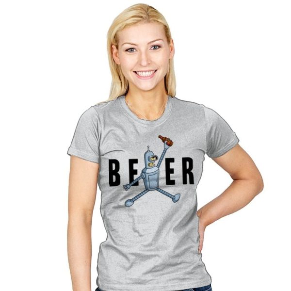 Air Bender Beer - Womens T-Shirts RIPT Apparel Small / Silver