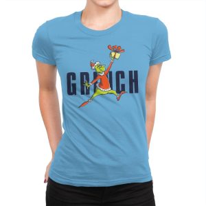 Air Grinch 2.0 - Womens Premium T-Shirts RIPT Apparel Small / Turquoise