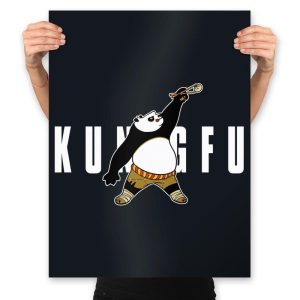 Air Panda - Prints Posters RIPT Apparel 18x24 / Black