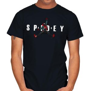 Air Spidey - Anytime - Mens T-Shirts RIPT Apparel Small / Black
