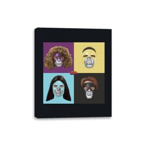 Alien Fighters - Canvas Wraps Canvas Wraps RIPT Apparel 8x10 / Black