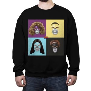 Alien Fighters - Crew Neck Sweatshirt Crew Neck Sweatshirt RIPT Apparel Small / Black
