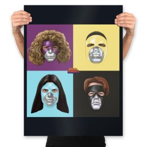 Alien Fighters - Prints Posters RIPT Apparel 18x24 / Black