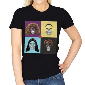 Alien Fighters - Womens T-Shirts RIPT Apparel Small / Black