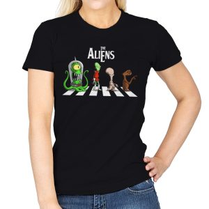 Alien Road - Womens T-Shirts RIPT Apparel Small / Black