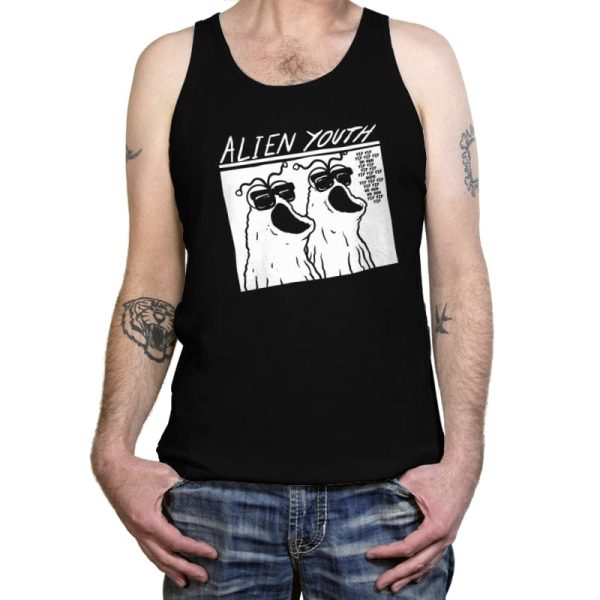 Alien Youth - Tanktop Tanktop RIPT Apparel X-Small / Black