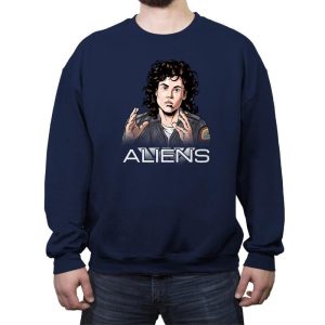 Aliens - Extraterrestrial Tees - Crew Neck Sweatshirt Crew Neck Sweatshirt RIPT Apparel