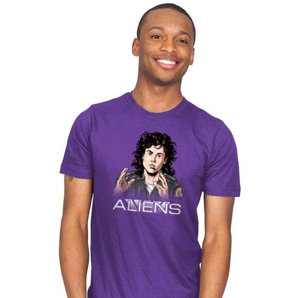Aliens - Extraterrestrial Tees - Mens T-Shirts RIPT Apparel Small / Purple