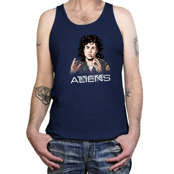 Aliens - Extraterrestrial Tees - Tanktop Tanktop RIPT Apparel X-Small / Navy
