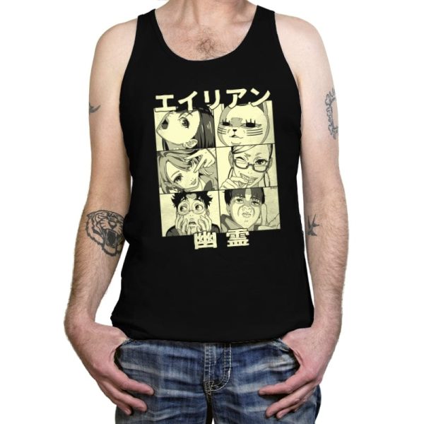 Aliens Ghosts - Tanktop Tanktop RIPT Apparel X-Small / Black