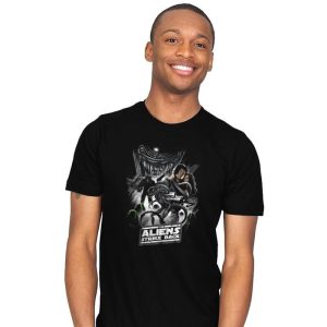 Aliens Strike Back - Mens T-Shirts RIPT Apparel