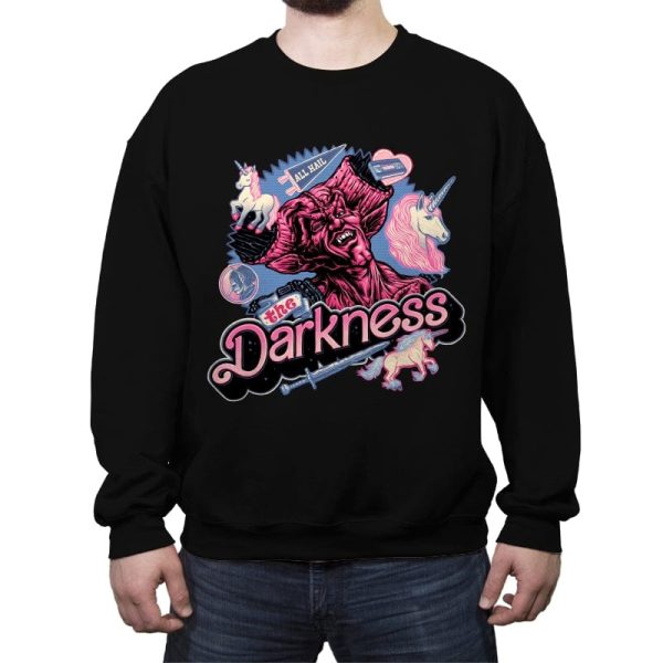 All Hail the Darkness - Crew Neck Sweatshirt Crew Neck Sweatshirt RIPT Apparel Small / Black