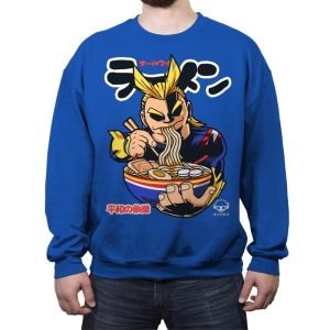 All Might Ramen - Crew Neck Sweatshirt Crew Neck Sweatshirt RIPT Apparel