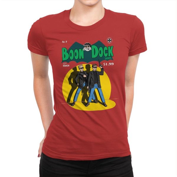 All Saints Comics - Womens Premium T-Shirts RIPT Apparel Small / Red
