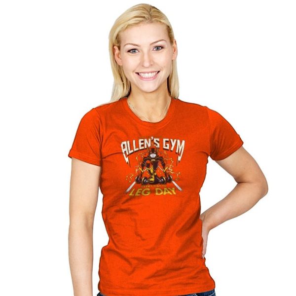 Allen's Gym Exclusive - Womens T-Shirts RIPT Apparel Small / Orange