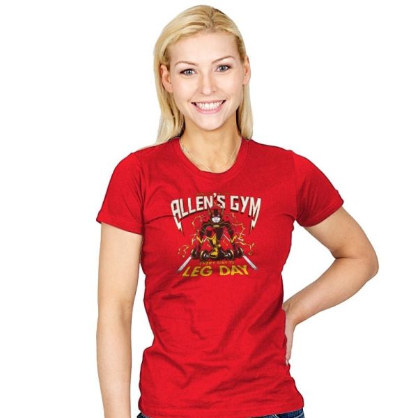 Allen's Gym Exclusive - Womens T-Shirts RIPT Apparel Small / Red