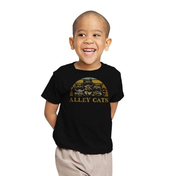 Alley Cats - Youth T-Shirts RIPT Apparel X-small / Black