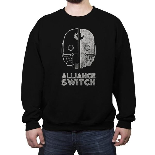 Alliance Switch - Crew Neck Sweatshirt Crew Neck Sweatshirt RIPT Apparel Small / Black
