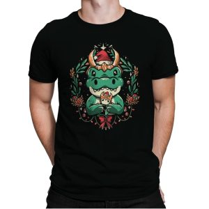 Alligator Christmas - Mens Premium T-Shirts RIPT Apparel Small / Black