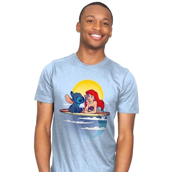 Aloha Mermaid - Best Seller - Mens T-Shirts RIPT Apparel Small / Baby Blue