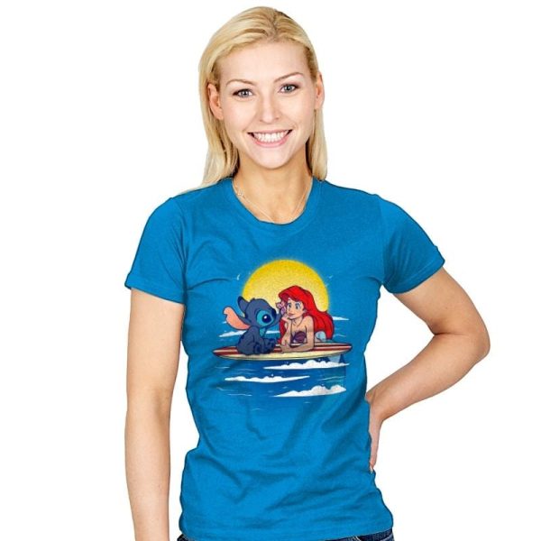 Aloha Mermaid - Best Seller - Womens T-Shirts RIPT Apparel Small / Royal