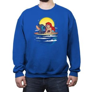 Aloha Mermaid - Crew Neck Sweatshirt Crew Neck Sweatshirt RIPT Apparel