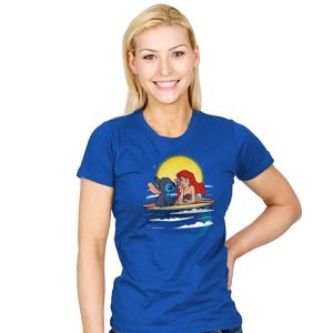 Aloha Mermaid - Womens T-Shirts RIPT Apparel
