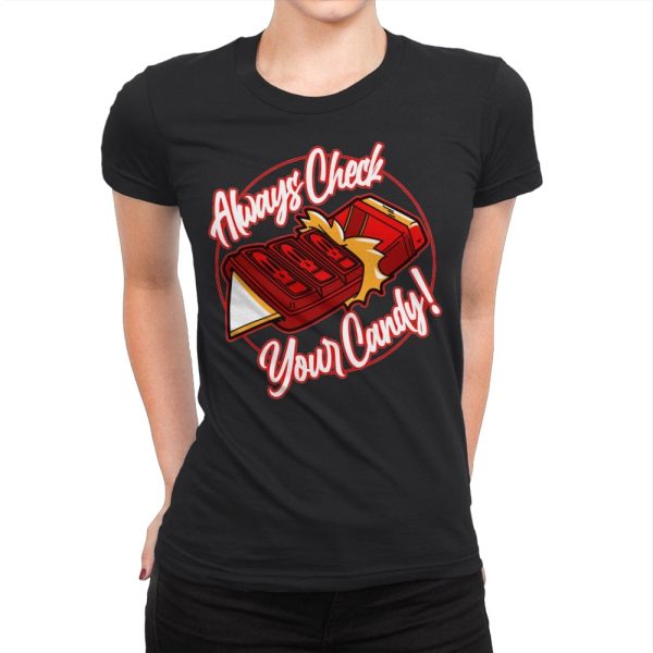 Always Check Your Candy - Womens Premium T-Shirts RIPT Apparel Small / Black