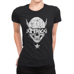 America  - Womens Premium T-Shirts RIPT Apparel Small / Black
