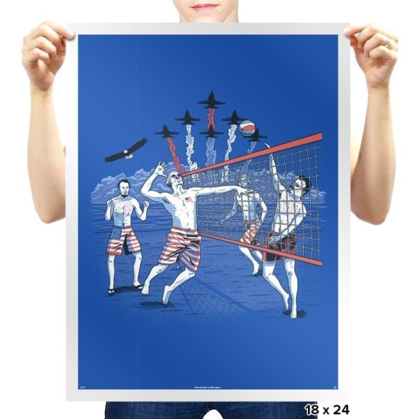 American Beach Volleyball Exclusive - Star-Spangled - Prints Posters RIPT Apparel