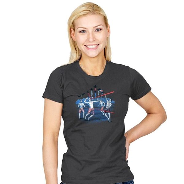 American Beach Volleyball Exclusive - Star-Spangled - Womens T-Shirts RIPT Apparel Small / Charcoal