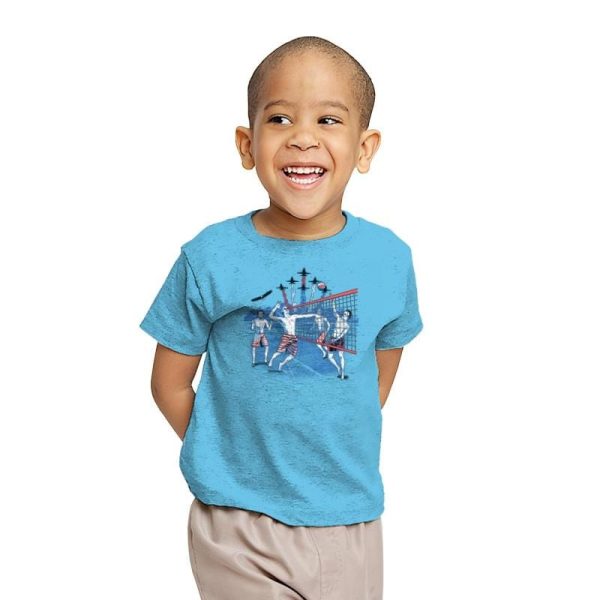 American Beach Volleyball Exclusive - Star-Spangled - Youth T-Shirts RIPT Apparel X-small / Sky