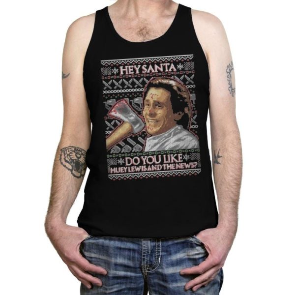 American Santa - Ugly Holiday - Tanktop Tanktop RIPT Apparel X-Small / Black
