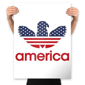 American Stripes - Prints Posters RIPT Apparel 18x24 / White