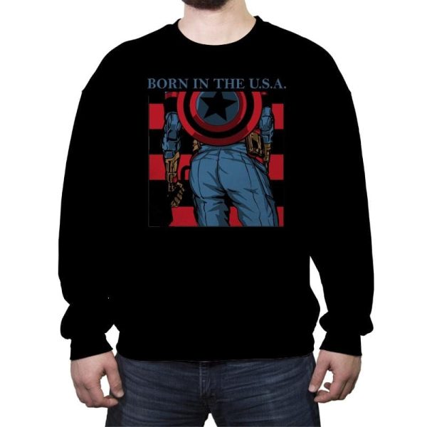 Americas Ass - Crew Neck Sweatshirt Crew Neck Sweatshirt RIPT Apparel