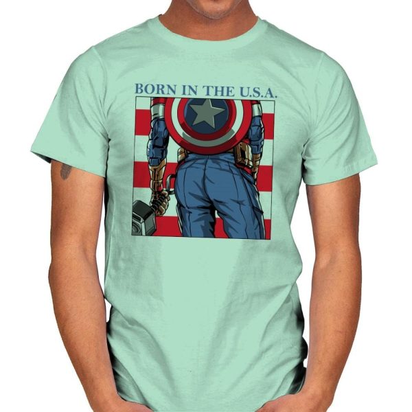 Americas Ass - Mens T-Shirts RIPT Apparel Small / Mint Green
