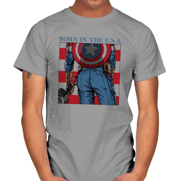 Americas Ass - Mens T-Shirts RIPT Apparel Small / Sport Grey