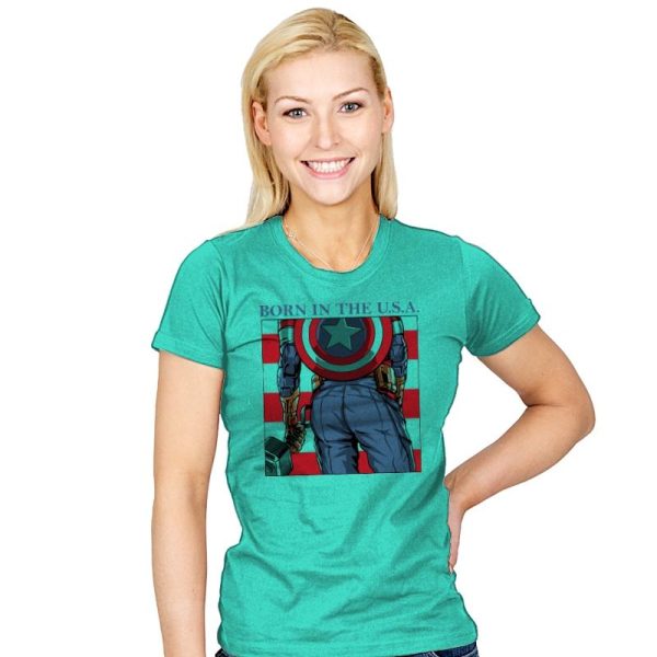 Americas Ass - Womens T-Shirts RIPT Apparel Small / Mint