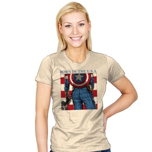 Americas Ass - Womens T-Shirts RIPT Apparel Small / Natural