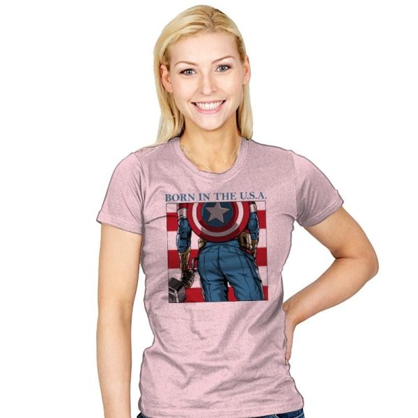 Americas Ass - Womens T-Shirts RIPT Apparel Small / Pink