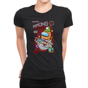 Among Flakes - Womens Premium T-Shirts RIPT Apparel Small / Black