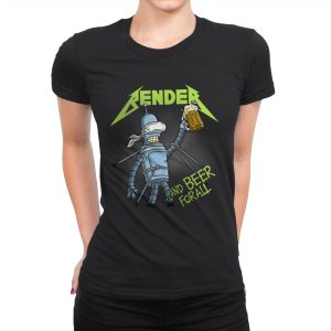 And Beer for All - Womens Premium T-Shirts RIPT Apparel Small / Black