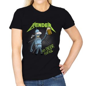 And Beer for All - Womens T-Shirts RIPT Apparel Small / Black
