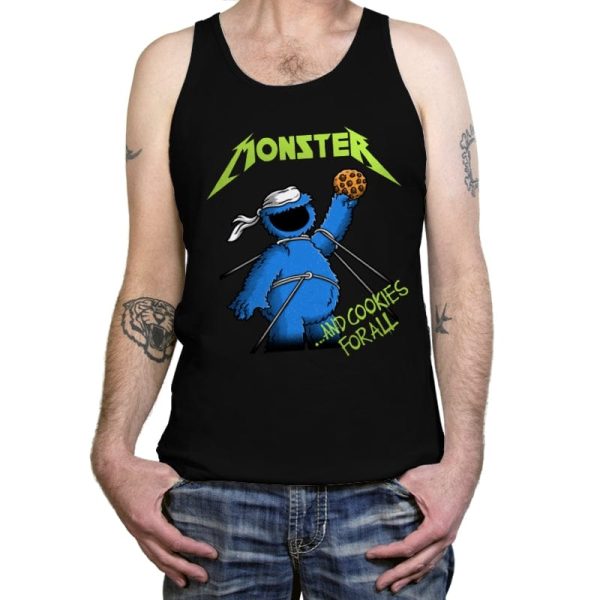 And Cookies for All - Tanktop Tanktop RIPT Apparel X-Small / Black