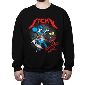 And Violence For All - Crew Neck Sweatshirt Crew Neck Sweatshirt RIPT Apparel Small / Black