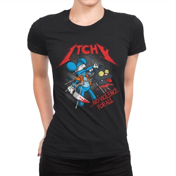 And Violence For All - Womens Premium T-Shirts RIPT Apparel Small / Black