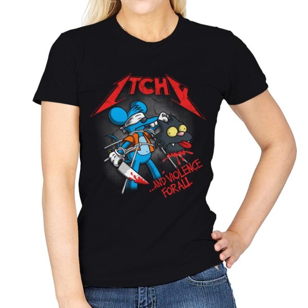 And Violence For All - Womens T-Shirts RIPT Apparel Small / Black