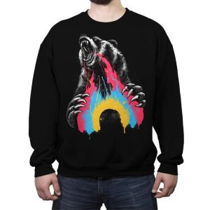 Angry Bear Don't Care - Crew Neck Sweatshirt Crew Neck Sweatshirt RIPT Apparel Small / Black